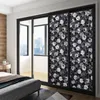 Confezione regalo Static Cling Privacy Window Film Black B Lackout rimovibile Nessun adesivo Hip Hop Adesivi per acqua