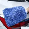 Car Sponge Soft Absorbancy Glove High Density Cleaning Tra Easy To Dry Detailing Microfiber Madness Wash Mitt Cloth1 Drop Delivery M Dhr8A