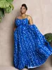 Plus Size Kleider Elegant für Frauen Rückenfreies Sommerkleid Maxi Damen Spaghettiträger Lang Großhandel Bulk Drop