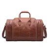 Duffel Bags Cow Leather High Quality Men Casual Large Travel Duffle HandbagDuffel