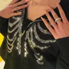 Mens Hoodies Sweatshirts Rhinestones Spider Web Skeleton Print Black Y2k Goth Longsleeve Full Zip Oversized Jacket American Fashion selling 230216