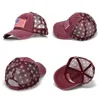 قبعات الكرة 4 ألوان متعثرة في العلم الأمريكي نجم النجمة الدنيم البيسبول نساء جينز الولايات المتحدة الأمريكية قبعة