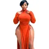 Plus Size Dresses For Women Fall Clothes 5xl Bodycon Sexy Dress Long Sleeve Elegant Party Birthday Wholesale Drop