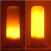 Эффект светодиодного пламени лампочки E26 E14 Млрикционные огненные лампочки с 3 режимами 7 Вт 5 Вт пламени для рождественской партии домашнего декора.