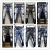 Jeans da uomo Designer D2 DSQ ICON Pantaloni GG Uomo Badge Strappi Stretch Nero Jean Moda Slim Fit Lavato Moto Autunno Pantaloni denim Pantaloni Hip Hop Streetwear 603