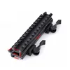 15 Styles 45 graders metalltaktiska omfång Montering Offset Double Side Rail Adapter 20mm Weaver Rail For For Hunting Tactical Rifle Caza ficklampan