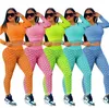 Survêtements pour femmes 2023 marque de créateur confort gaine sport 2 pièces yoga gym pantalon t-shirt à manches longues