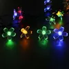 Strängar 7m 50Led Solar Flowers Lighting Chain Party Deco Christmas Lights Tree Decorations Garden Accessories Outdoor