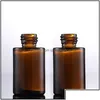 Packing Bottles 30Ml Glass Essential Oil Per Liquid Reagent Pipette Dropper Bottle Flat Shoder Cylindrical Clear/Frosted/Amber Drop Dh6M0