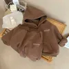 Kläduppsättningar tröjor barn hoodies tjockare vinterens höstflicka pojke kläder baby småbarn bomullsutkläder barn tröjor