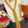 Ensembles de bijoux de mariage plaqué or 24 carats Dubaï Ensemble de mariée pour les femmes Tassel Collier Bracelet Boucles d'oreilles CHD20787 230216