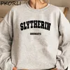 Sweats à capuche pour femmes Sweatshirts Wizard Houses Crewneck Sweatshirt Lettre Imprimer Vintage Sweat à capuche unisexe surdimensionné printemps automne streetwear 230216