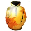 Erkek Hoodies Nature Peyzaj Serisi Hoodie 3D Baskılı Süper Serin Plus Boyutu Unisex