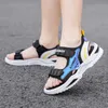 Sandals Summer Kids Sandals Breathable Boys Sandals Soft Children Shoes Outdoor Beach Kids Lightweight Sandal Fashion Sneakers W0217