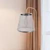 Gardinlampa skuggor nyanser lätt ljuskrona lampskärms sängkläder täckt tyg tillbehörsbord vägg sconce transparent ersättning tak