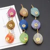 Charms Fine Natural Stone Pendant Colorful Dragon Pattern Agates Winding Wire For Jewelry DIY Necklace Bracelet Earring Making