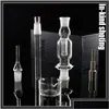 Smoking Pipes Nectar Collector Kit Glass Pipe Mini Bong Two Function Both Quartz Trip Titanium Bongs 10Mm 14Mm For Oil Rigs Dabs Dro Dhgdq