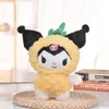 Nowy ananasowy puff niedźwiedzia Kuromi Plush Dolls San Big Ear Jade Dog Melody Net Red Plush Toy Girl Doll 3 Style Mix LT0020