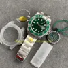 2 Style Top V12 Version N Factory Watch 904L Men's Classic 40mm Black Green Ceramic Bezel 116610 116610LN Automatic Cal 3135 253r