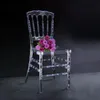 Upscale Wedding Banquet Hall Decoration Crystal Acrylic Chair Transparent Dining Room Ornament For Outdoor/Indoor Event