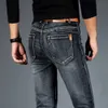 Jeans da uomo Primavera Autunno Jeans elastici intelligenti da uomo Moda d'affari Pantaloni in denim elasticizzati regolari diritti Jeans da uomo 28-40 230217