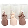 Candles Cartoon Praying Angel Silicone Mold Figure Love Wings Girl Making Resin Soap Gifts Craft Supplies Home Decor 230217