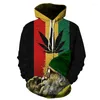 Herrtröjor Produkt Green Plant Hoodie Natural Fashionable Street Style iögonfallande unisex