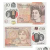 Новинка игры Prop Money Copy Game UK Founds GBP Bank 10 50 50 заметок фильмы играет фальшивый казино PO Boot Drop Delive Gifts Gag DHV6Z