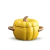 Bowls Ceramic Bowl With Cute Pumpkin Shape Candy Dessert Plate Soup Bowl/Pot Lid