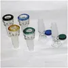 Smoking Pipes 14Mm And 18Mm Glass Bowls Male Joint Slide Bowl Piece Accessories For Bongs Water Drop Delivery Home Garden Household S Dhdsi