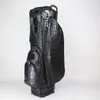 Le sac de golf en crocodile noir peut tenir debout et être incliné, un sac à bandoulière multifonctionnel, housse imperméable transparente personnalisable let296V