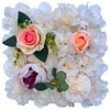 Party Decoration Artificial Rose Wall Silk Flower Panels For Wedding Decor Baby Shower Birthday Backdrop Customized Christmas