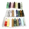 Decorative Figurines Wholesale Quartz Point Rose Wand Healing Stone Natural Amethyst Hexagonal Energy Ore Pyramid Tower For Home Decoration