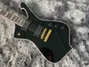OEMエレクトリックギターブラックカラーゴールドハードウェアマホガニーボディアンドネック6ストリングス楽器