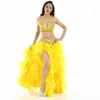 Desgaste do palco #871 Profissional egípcio Bellydance Fantaspace Set Rhinestone Bra B/C Cup Wave Salia Egito Belly Dance Roupfits