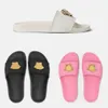 Luksusowy projektant klapki wsuwane letnie sandały męskie plażowe kryte płaskie klapki skórzane damskie damskie modne klasyczne buty damskie rozmiar 35-45 z pudełkiem worek na kurz