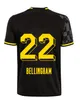 22-23 Westfalen Dortmund Soccer Jersey All-Black Special Blackout 110th Borussia 2022 2023 Home Football Shirt Reus Bellingham Hummels Reyna Brandt Men Kids Kit