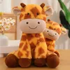 Jouets en peluche de cerf doux, Animal de dessin animé, poupée Kawaii assise, petit oreiller faon, cadeaux d'anniversaire pour bébés et enfants