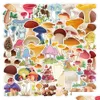 Car Stickers 50Pcs Graffiti Skateboard Retro Mushroom For Baby Scrapbooking Pencil Case Diary Phone Laptop Planner Decoration Book A Dhhmr