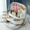 Opbergdozen bakken make -up organizer display doos met grote capaciteit 2 lagen laden voor cosmetica lippenstiften sieradenstorage