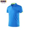 Polo's voor heren Elike Quick-drogende ademende sportpolo shirt aangepaste print borduurwerkbedrijf Group Brand 8 Colors Tops S-4XL 230217