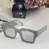 Óculos de sol quadrados quadrados para homens lentes azuis preto lentes brancas logotipo tons designer feminino mais icônico estilo óculos ori012 proteção UV vêm com estojo