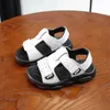 Sandals Children summer beach sandals 2021 cool boys girls genuine leather cowhide breathable comfortable flat sandals baby soft shoes W0217