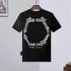 Berömda herr t shirts sommar t shirt pentagram tryckt streetwear mode män kvinnor hip hop kort ärm tees rhinestone skalle män tshirts size m-3xl #shopee115