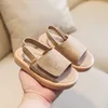 Sandals Boys And Girls Sandals Summer New Soft Bottom Solid Color Flanging Party Wear Light Non-Slip Beach Sandals W0217