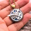 Pendentif Colliers 2023 Steampunk Style Collier Machines Roue Engrenage Punk Bijoux Ancien Cadeau Chaîne Brillant Ciel