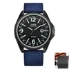 Wristwatches 1pc / Lot Brand Watches Mens Fashion Nylon Band Date Quartz Wrist Watch Male Army Sports Clock Montres De Marque Luxe