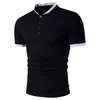 Polo da uomo ZOGAA Marca Polo da uomo 2023 Cotone manica corta Solid Casual Uomo Colletto alla coreana Camicie anti-restringimento Top