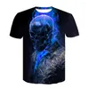 Mens t Shirts T-shirt Street Style Fashion Products (short Sleeve) 3d Printing Four Seasons Skull Pattern Y2k Clothing