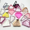 Storage Bottles Diamond Lash Boxes Glitter Eyelash Box With Holders Pink For Case